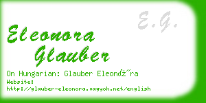 eleonora glauber business card